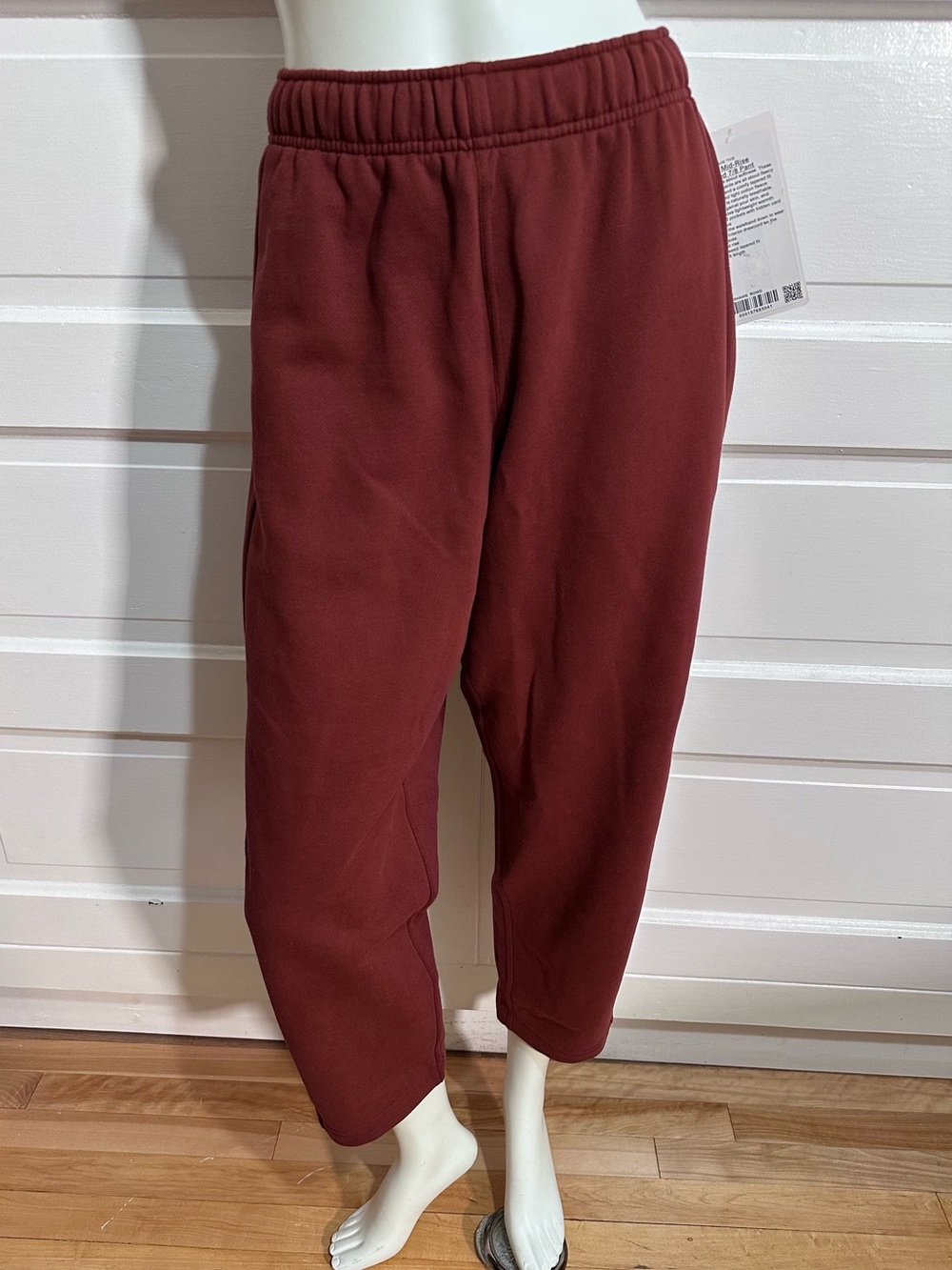 NEW Lululemon Scuba Mid-Rise Tapered Pant 7/8 Length Size L Rockwood Brown $128